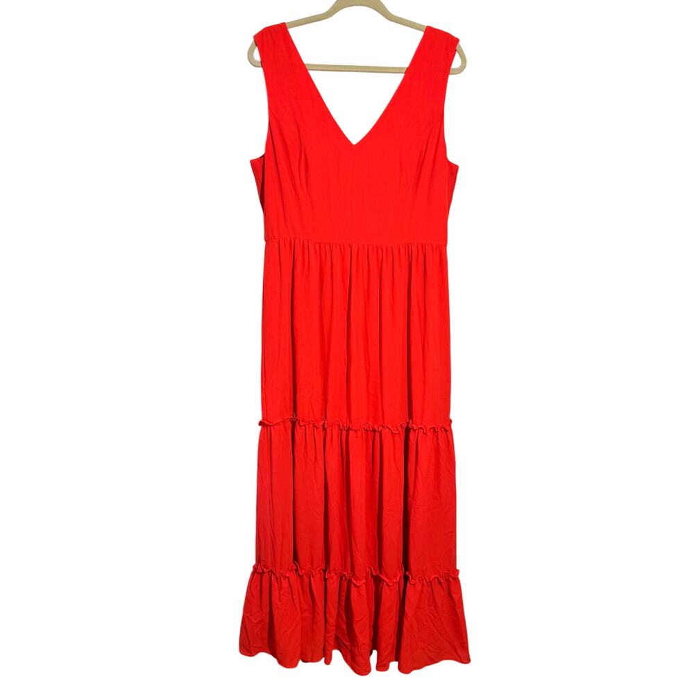 Lilly Pulitzer Violetta Maxi Plus Size Dress Women 14 Orange Preppy Vacay Beach‎